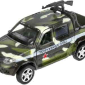 Автомобиль игрушечный УАЗ Пикап Камуфляж с пулеметом / PICKUP-12MIL-ARMGN 21век