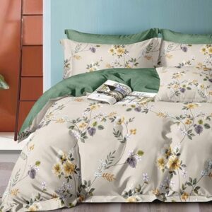 Комплект постельного белья Сатин Premium 2сп с евро max простыней / СП-296 21век