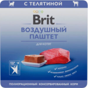 Влажный корм для кошек Premium Kitten Воздушный паштет с телятиной / 5060870 21век