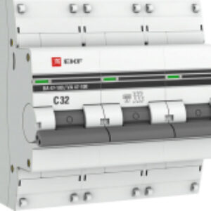 Выключатель автоматический PROxima ВА 47-100 3P 32A (C) 10kA / mcb47100-3-32C-pro 21век