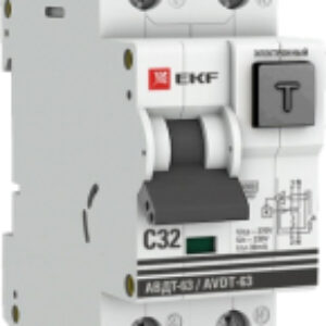 Дифференциальный автомат PROxima АВДТ-63 32А 30мА / DA63-32-30e 21век