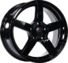 Литой диск R-02 16x6.5" 5x100мм DIA 57.1мм ET 38мм Black 21век