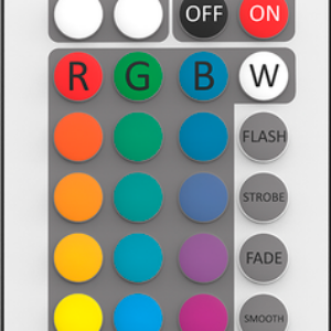 Пульт для светодиодной ленты RGBW-лампами LED / 966412400 21век