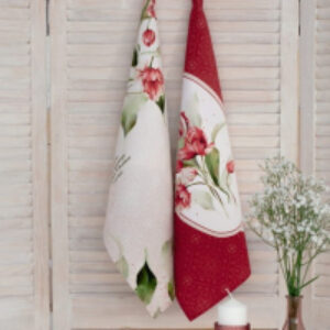 Набор полотенец Set-2 Алые тюльпаны 414102 21век