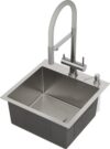 Мойка кухонная Simple 560220-45 с ролл-матом и дозатором 21век