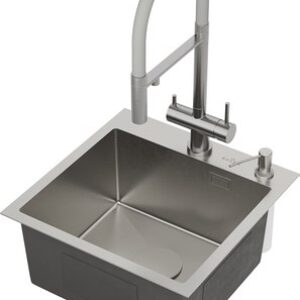 Мойка кухонная Simple 560220-45 с ролл-матом и дозатором 21век