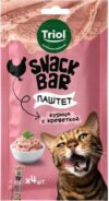 Лакомство для кошек Snack Bar Паштет из курицы с креветкой / 20171042 21век