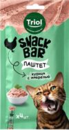 Лакомство для кошек Snack Bar Паштет из курицы с макрелью / 20171043 21век