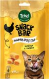 Лакомство для кошек Snack Bar Мини-роллы из курицы с сыром / 20171047 21век