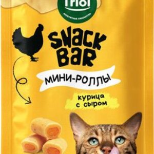 Лакомство для кошек Snack Bar Мини-роллы из курицы с сыром / 20171047 21век