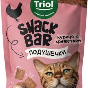 Лакомство для кошек Snack Bar Мини-подушечки из курицы с креветкой / 20171055 21век