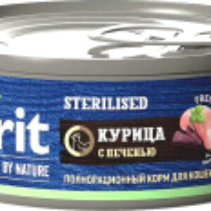 Влажный корм для кошек Sterilised с мясом курицы и печенью / 5051281 21век
