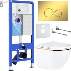 Унитаз подвесной с инсталляцией StounFix Dual Fresh 968092 21век