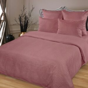 Комплект постельного белья Сатин Stripe 2сп с европростыней 21век