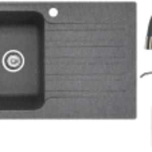 Мойка кухонная со смесителем Styl L + смеситель W74004-9 + дозатор L405-1 21век