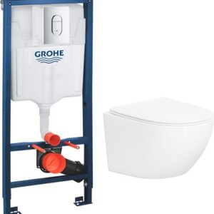 Унитаз подвесной с инсталляцией Sulzdorf + GROHE Rapid SL 39504000 21век