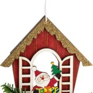 Елочная игрушка Санта в окне SYMZPA-4423152 / 106440 21век