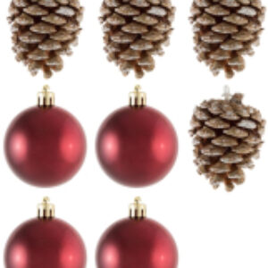 Набор елочных игрушек Шары и шишки SYQB-0119230 / 005763 21век
