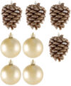 Набор елочных игрушек Шары и шишки SYQB-0119231 / 005764 21век
