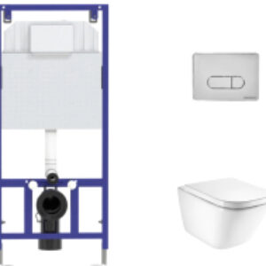 Унитаз подвесной с инсталляцией The Gap Clean Rim A34647L000 21век