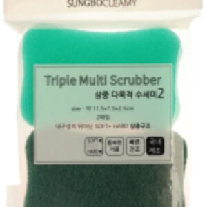 Набор губок для мытья посуды Triple Multi Scrubber 21век