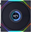 Вентилятор для корпуса Uni Fan TL LCD 120 Reverse Blade / G99.12RTLLCD1B.00 21век