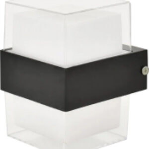 Бра уличное Valo 9W S-4000K-100x110x133-BLACK/CLEAR-220-IP54 21век