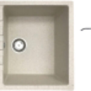 Мойка кухонная со смесителем Vega R + смеситель W4998-4 + дозатор L405-1 21век