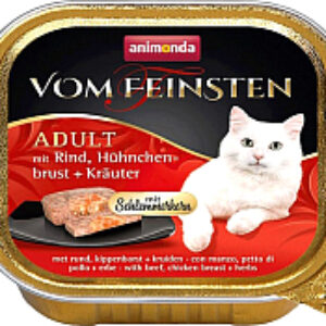 Влажный корм для кошек Vom Feinsten Adult с говядиной