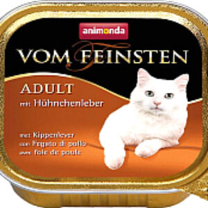 Влажный корм для кошек Vom Feinsten Adult с куриной печенью 21век
