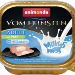Влажный корм для кошек Vom Feinsten Adult Milkies индейка и молочная начинка / 83112 21век