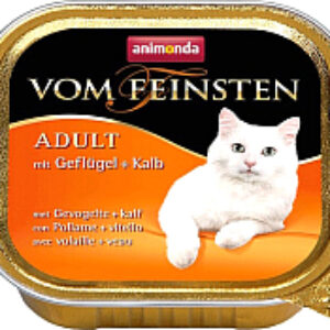 Влажный корм для кошек Vom Feinsten Classic Adult с домашней птицей и телятиной 21век
