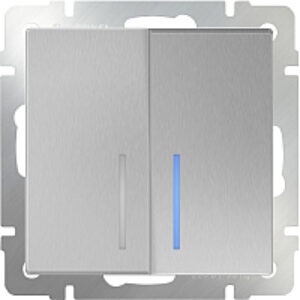 Выключатель WL06-SW-2G-2W-LED / a029827 21век