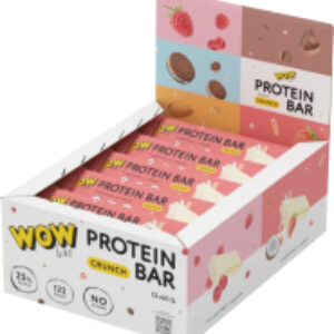 Набор протеиновых батончиков Wowbar Crunch Клубника и кокос 21век