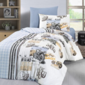 Комплект постельного белья Young Style ранфорс 1.5 / N022 Speed 21век