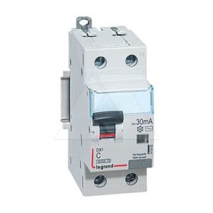 Дифф. авт. выключатель Legrand DX3, электромеханический, 1P+N, 20A, хар-ка C, 6kA, 30mA, тип AC, 2M
