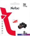 Карта памяти Netac microSDHC P500 ECO 8GB