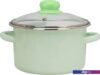 Кастрюля Эмаль 12-1610С (салатовый)