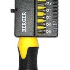 Набор отвертка с битами Berger BG1072 (13 предметов)