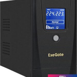 Источник бесперебойного питания ExeGate Power Smart ULB-650.LCD.AVR.1SH.2C13 EX292769RUS