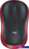 Мышь Logitech M186 (черный/красный)