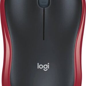 Мышь Logitech M186 (черный/красный)