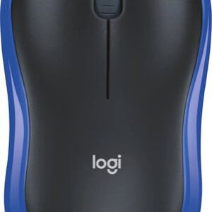 Мышь Logitech M186 (черный/синий)