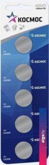 Батарейки КОСМОС CR2016 5 шт