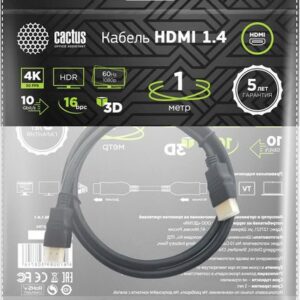 Кабель CACTUS HDMI - HDMI CS-HDMI.1.4-1 (1 м