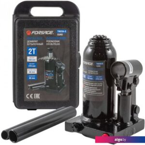 Бутылочный домкрат FORSAGE F-T90204S(Euro) 2т (кейс)