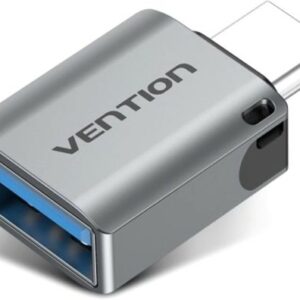 Адаптер Vention CDQH0 USB Type-A - USB Type-C (серебристый)