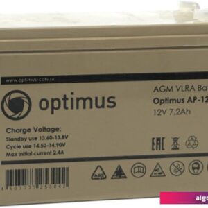 Аккумулятор для ИБП Optimus AP-1207P (12В/7.2 А·ч)