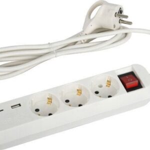 Удлинитель ЭРА UB-3es-3m-USB Б0052898