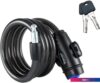 Тросовый велосипедный замок Tonyon 12x1200 588K-1212 (черный)